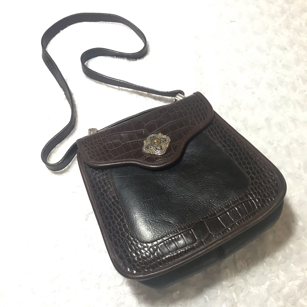 VTG Brighton Black / Brown Leather a Bag